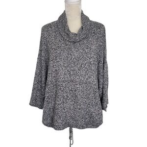 J. Jill Pure Jill Kimono Pullover Cashmere Sweater Cowl Neck Women’s Size M Gray